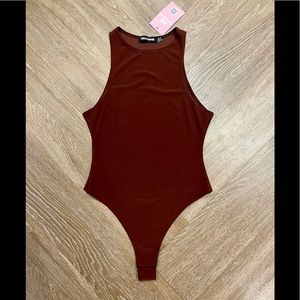 NWT Missy Empire Chocolate Bodysuit